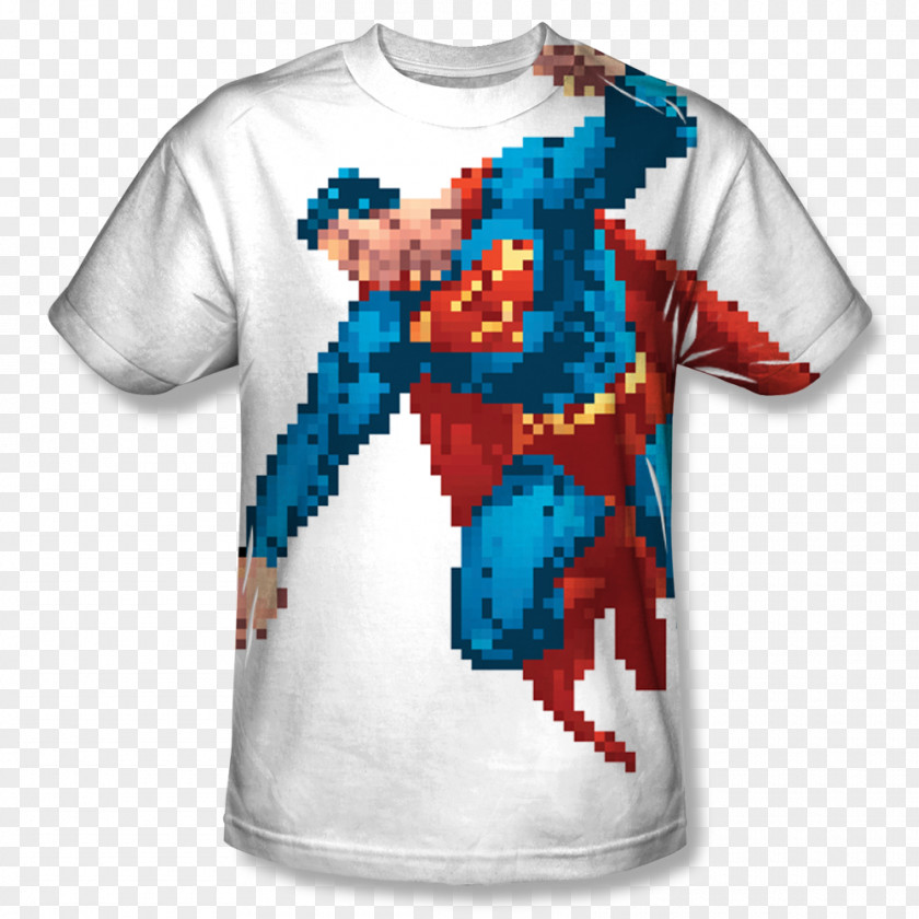 T-shirt Printed Superman Top PNG