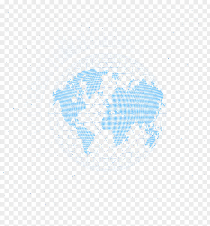 Blue Dotted Map Sky Pattern PNG