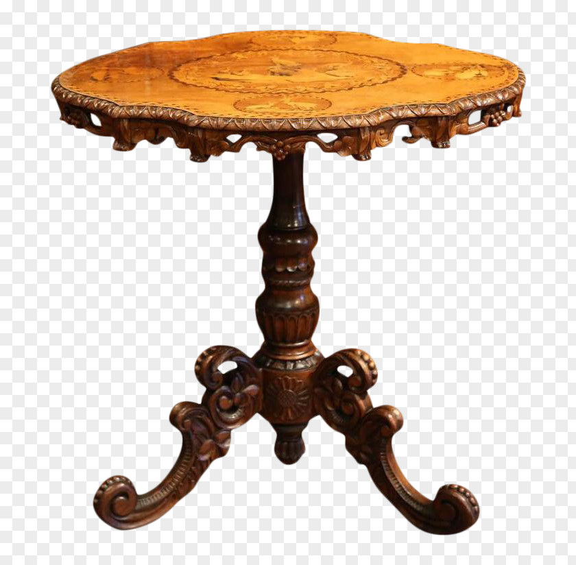 Table Bedside Tables Inlay Pedestal Tilt-top PNG