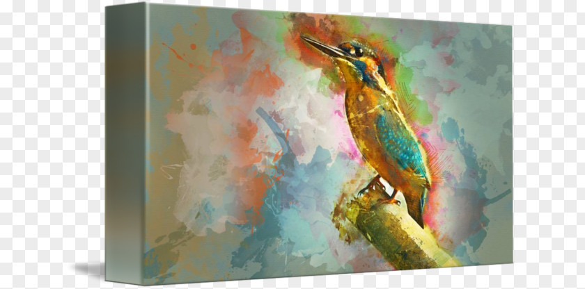 Bird Water Color Painting Modern Art Beak PNG