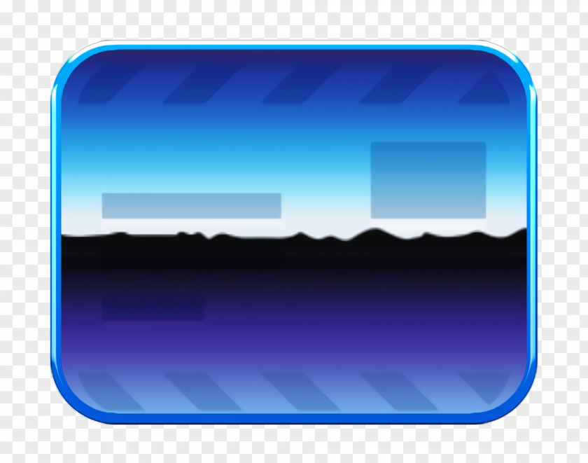 Cloud Skyline Envelope Icon PNG