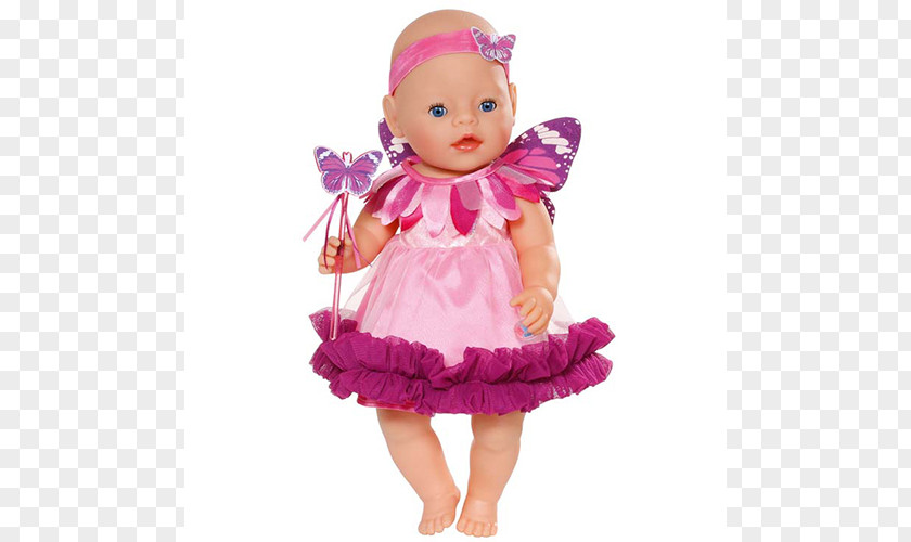 Doll Bbay Born Interactive Wonderland Fairy Rider Baby Infant Dress PNG