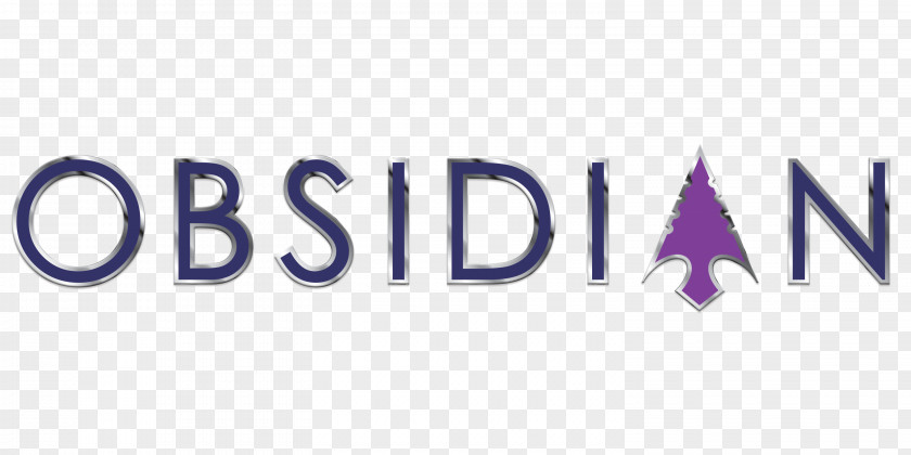 Obsidian Logo Brand Font PNG