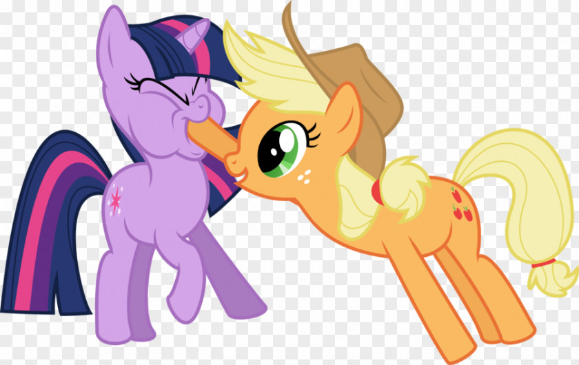 Pow Right In The Kisser Pony Horse Applejack Pinkie Pie Twilight Sparkle PNG