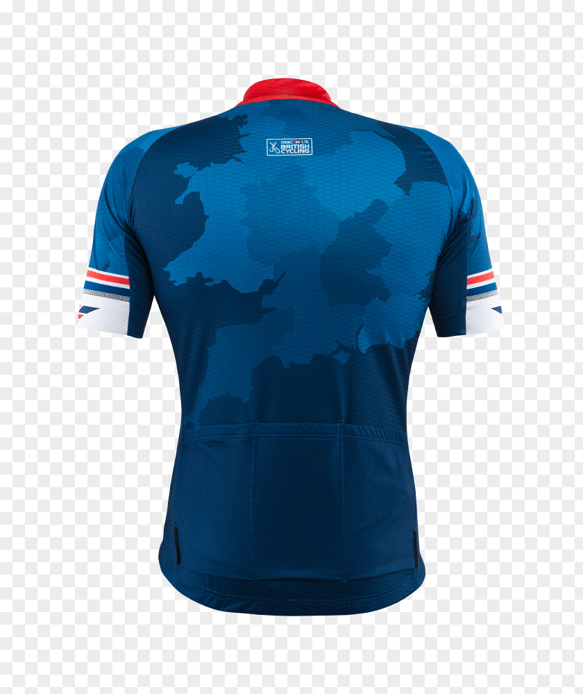 T-shirt Cycling Jersey Blue Tracksuit PNG