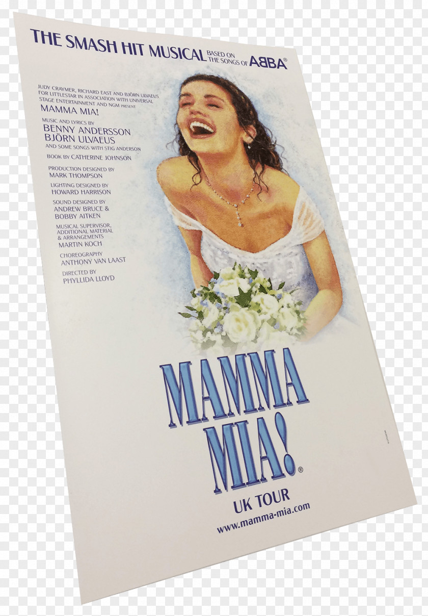 Tour Poster Mamma Mia! Original Cast Recording Musical Theatre Film Series PNG