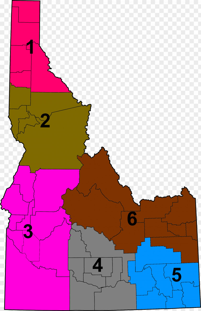 Map Boundary County, Idaho Cassia Blackfoot Benewah PNG