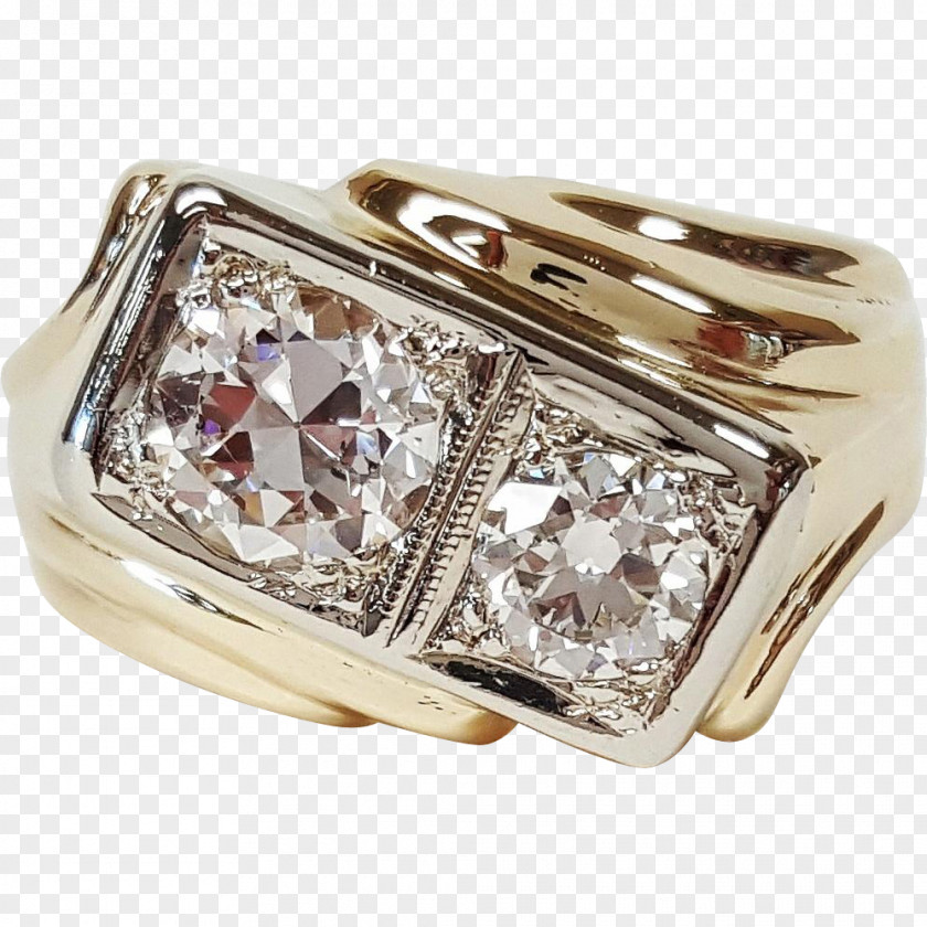 Ring Diamond Carat Colored Gold PNG