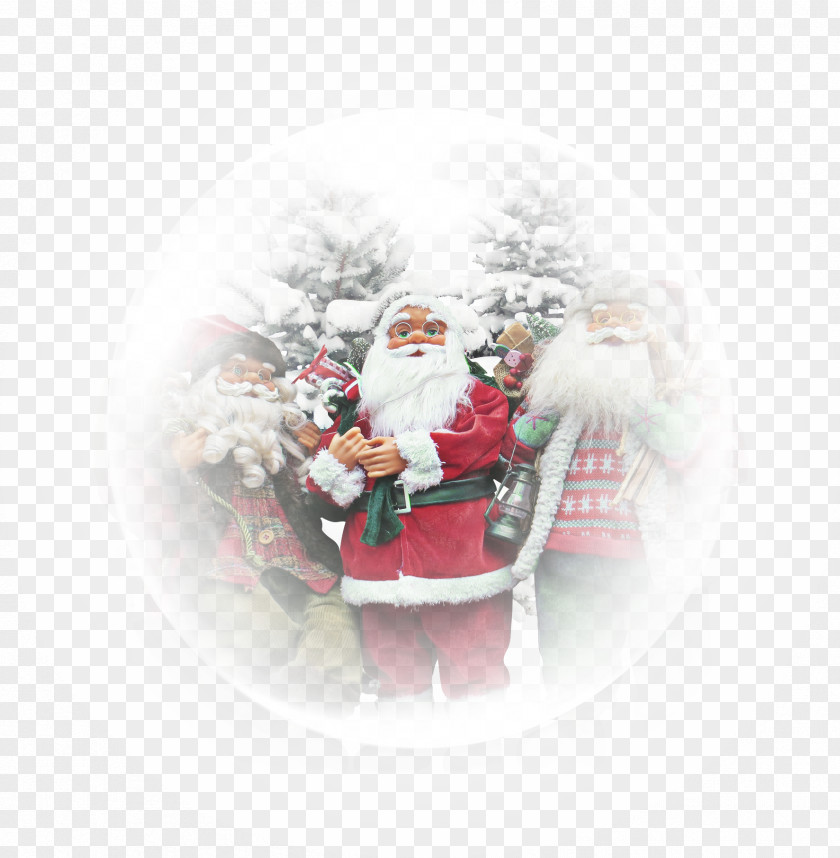 Santa Claus Christmas Ornament Illustration PNG