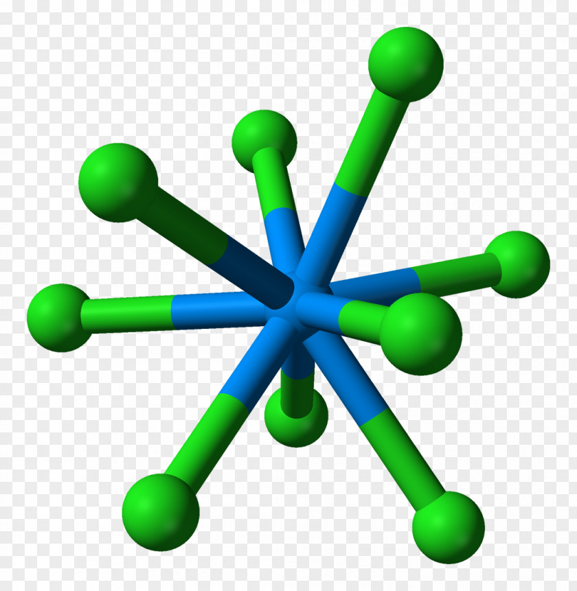 Uranium(III) Chloride Ball-and-stick Model Uranium Tetrachloride PNG