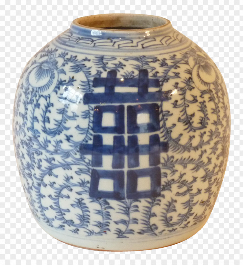 Vase Blue And White Pottery Ceramic Cobalt PNG