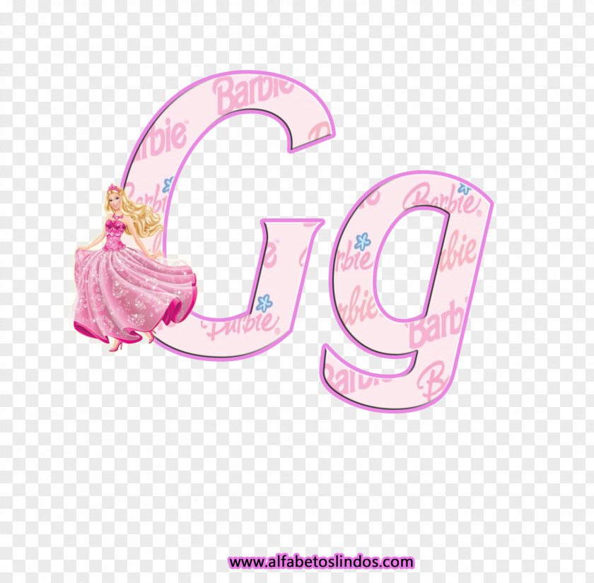 Barbie Pink Alphabet Magique Letter PNG