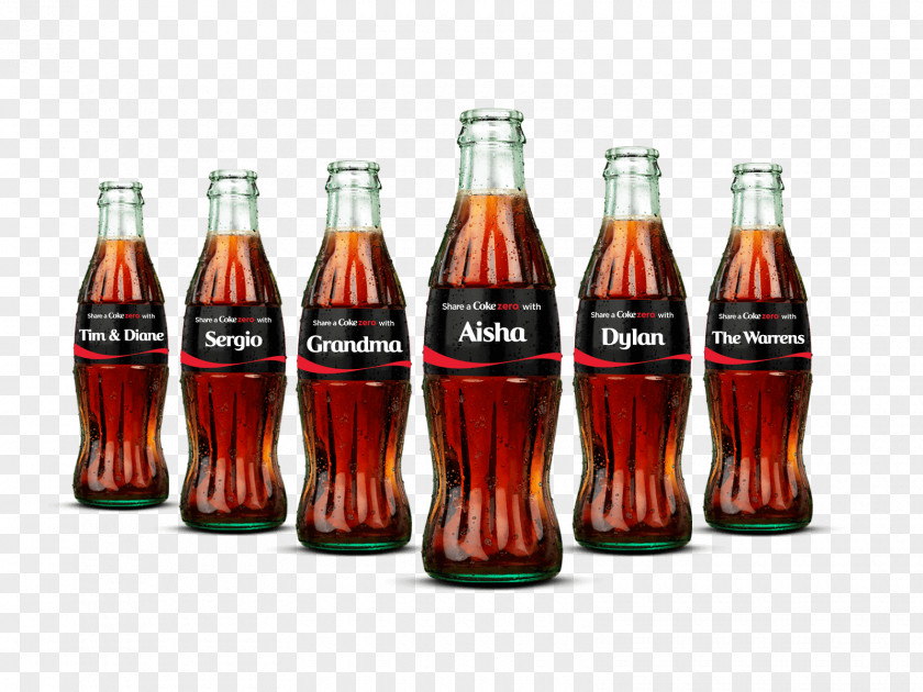 Coca Cola Coca-Cola Fizzy Drinks Diet Coke Beer Glass Bottle PNG