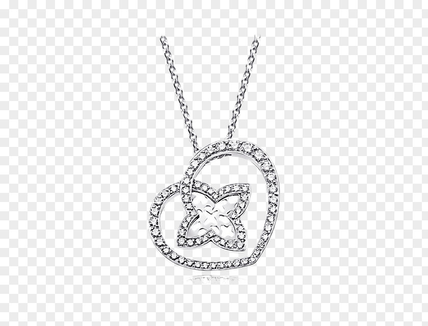 Diamond Necklace Locket Earring Louis Vuitton Jewellery PNG
