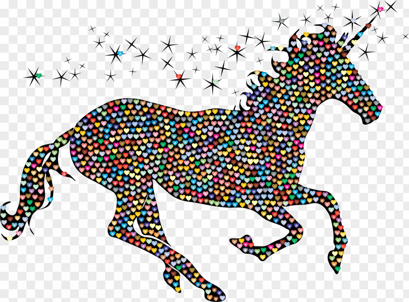Happy Unicorn Horse Stallion Equestrian Clip Art PNG