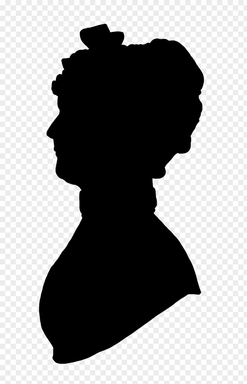 Silhouettes Victorian Era Woman With A Hat Silhouette Female PNG