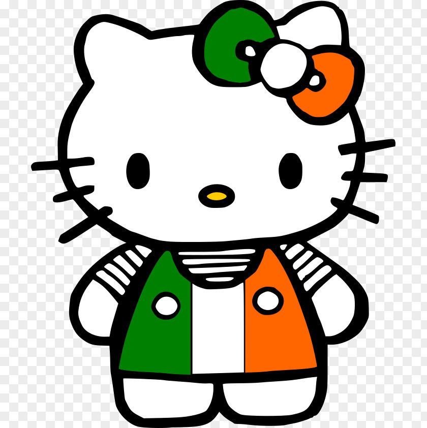 ST PATRICKS DAY Happy St. Patrick's Day, Hello Kitty Saint Day Ireland Clip Art PNG