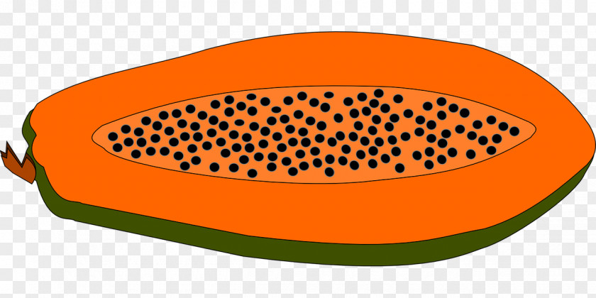 Yellow Papaya Pawpaw Fruit Clip Art PNG