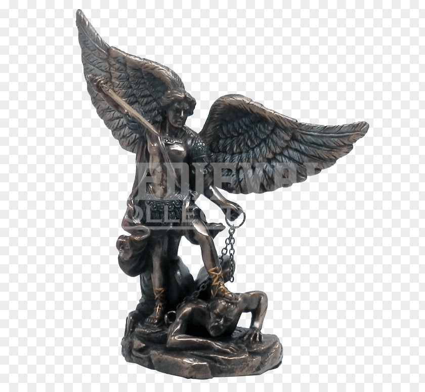 Angel Michael Lucifer Statue Sculpture Epistle Of Jude PNG