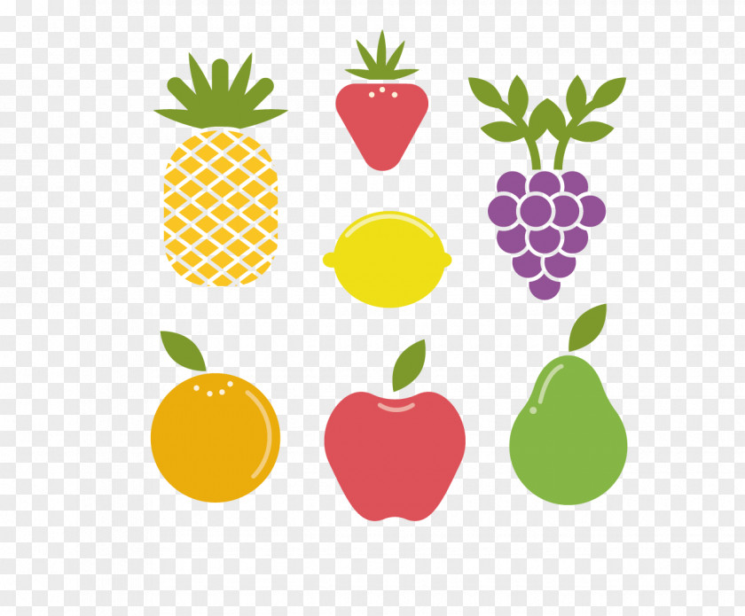 Apple Strawberry Orange Pineapple Grapes Grape Aedmaasikas PNG