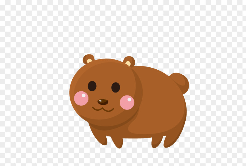 Cartoon Brown Bear Puppy Clip Art PNG