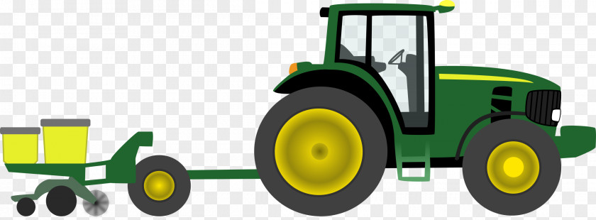 Animated Cliparts Tractor John Deere Pulling Agriculture Clip Art PNG