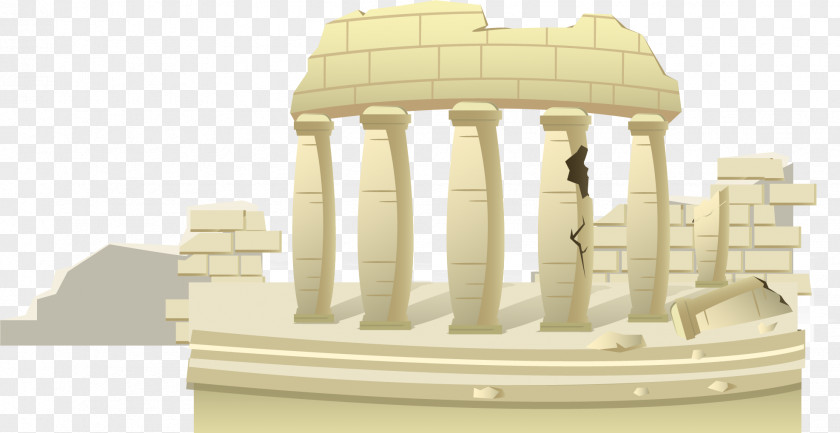 Broken Walls And Columns Column Facade Arch Wall PNG