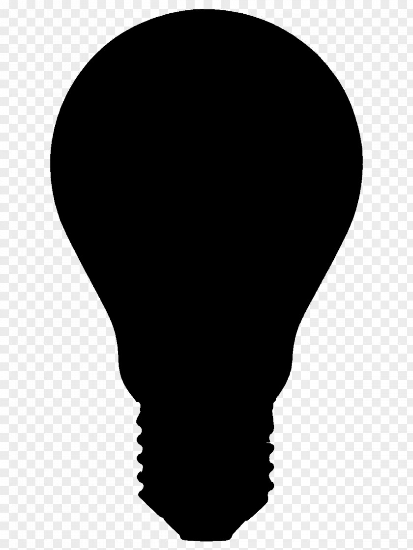Incandescent Light Bulb Silhouette Lamp Image PNG