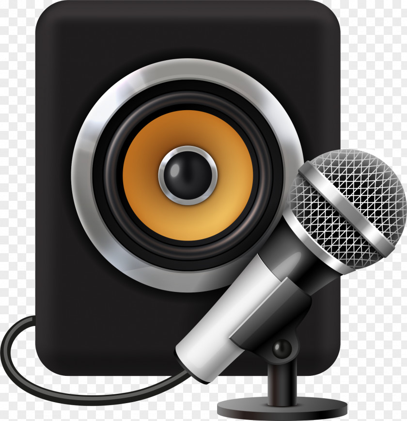Vector Sound And Microphone Loudspeaker Acoustics PNG