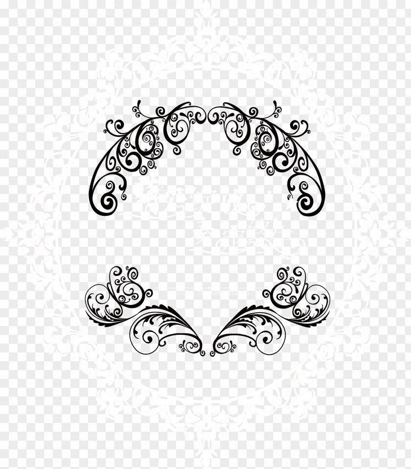 Black Pattern Wedding Logo Marriage Computer File PNG