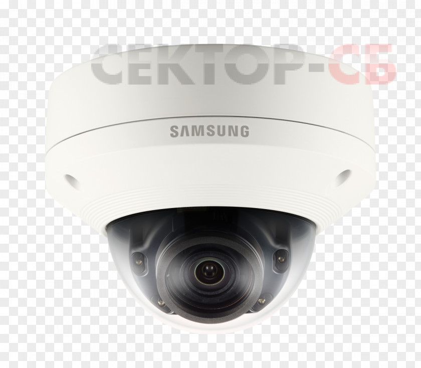 Camera Closed-circuit Television IP Wireless Security Samsung 5Mp Vandal-Resistant Ir Dome PNG