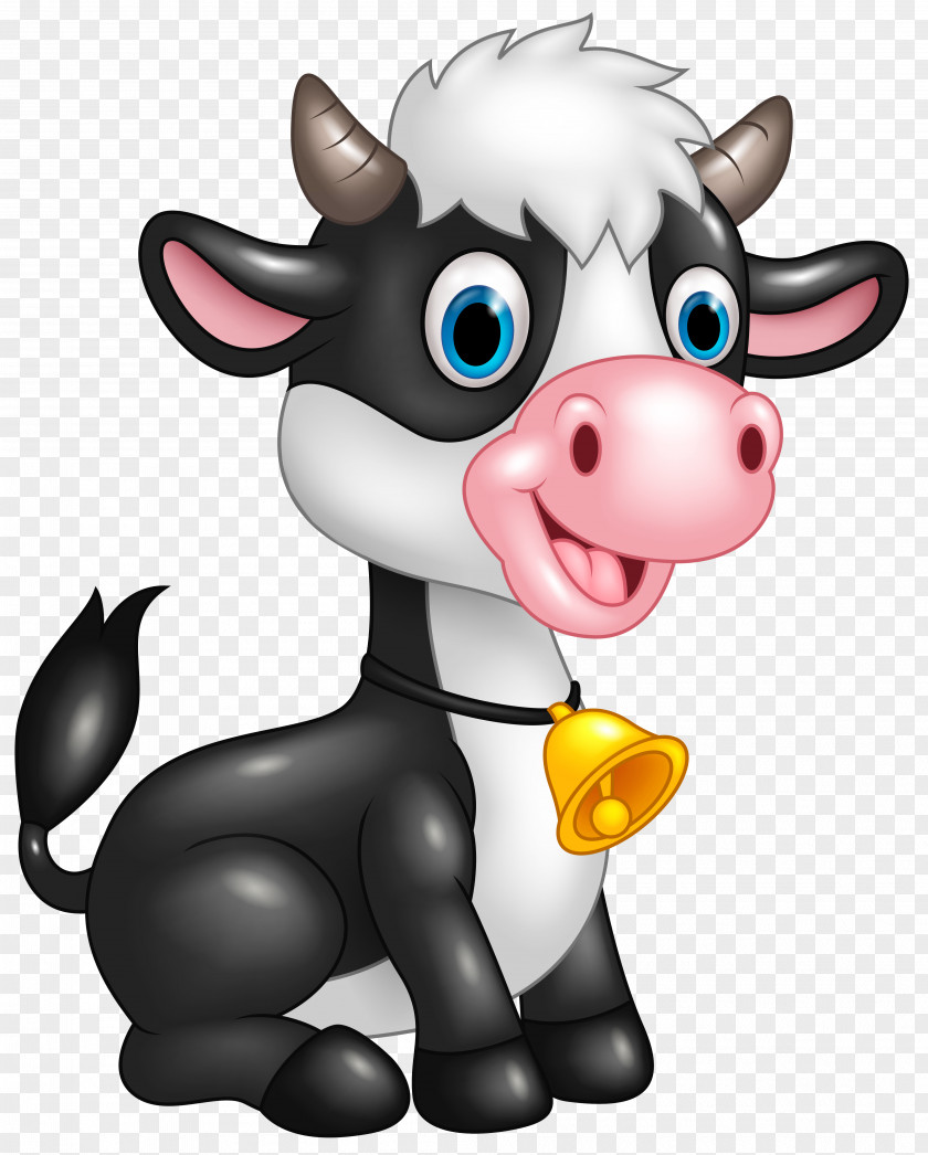 Cute Cow Cartoon Clipart Image Cattle Clip Art PNG