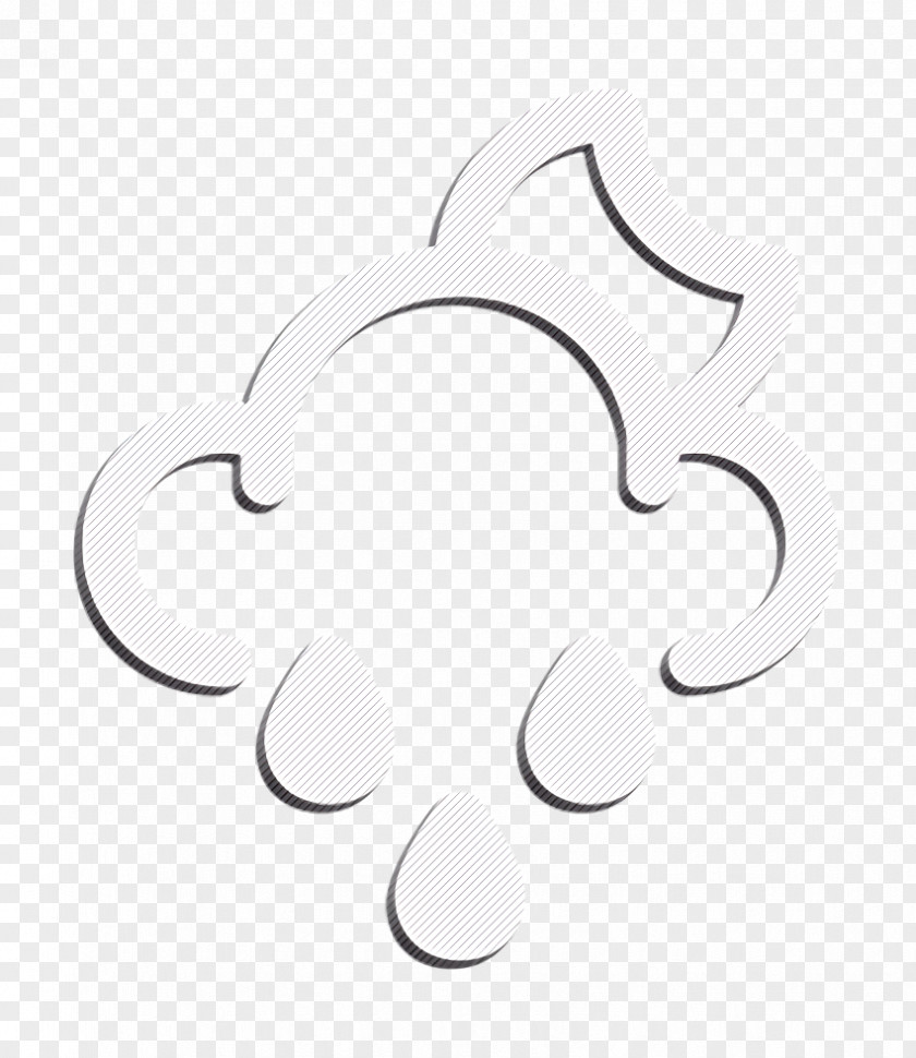 Emblem Blackandwhite Cloud Icon Forecast Moon PNG