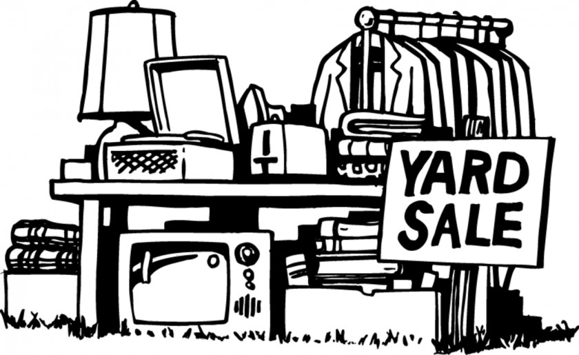 Garage Sale Picture Sales Free Content Black And White Clip Art PNG