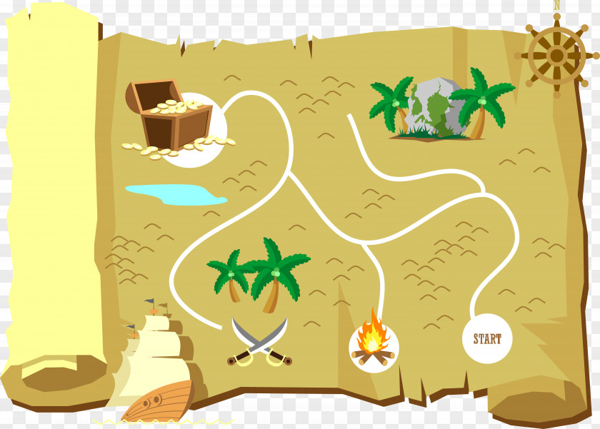 Looking For Treasure Maps Island Map PNG