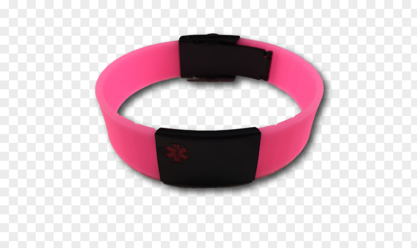 Medical Store Wristband Bracelet Silicone Red Engraving PNG