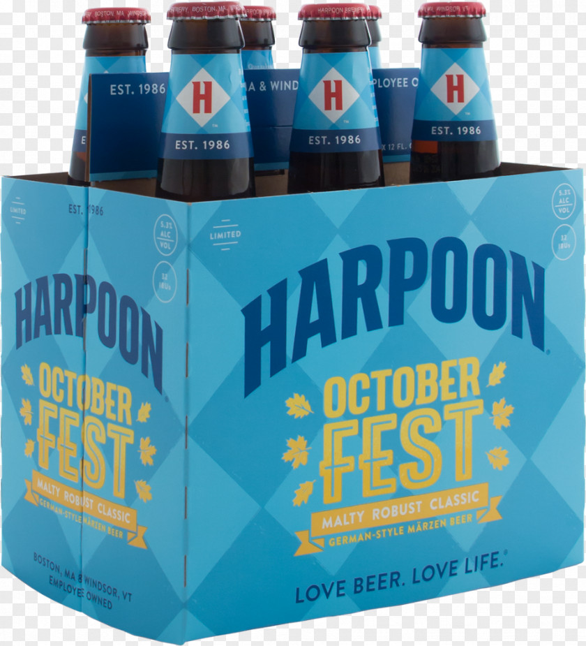 Beer Harpoon Brewery Oktoberfest Bottle Blue Moon PNG