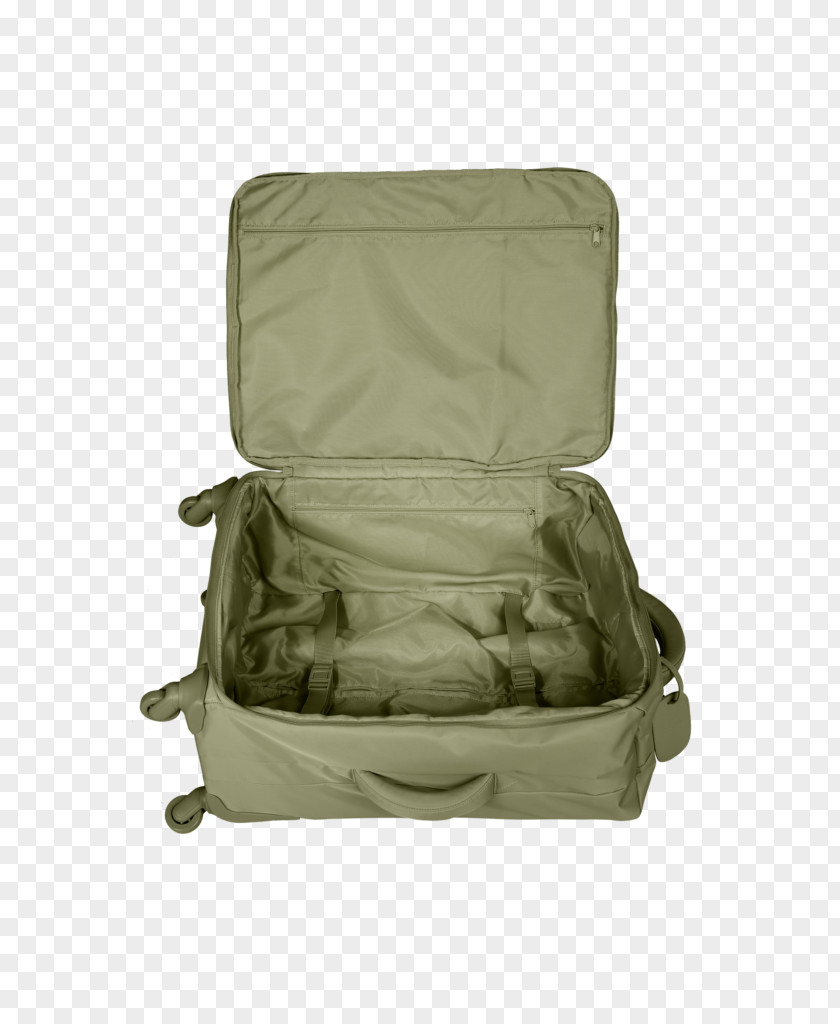 Green Backpack On Rollers Suitcase Baggage Wheel Handbag PNG