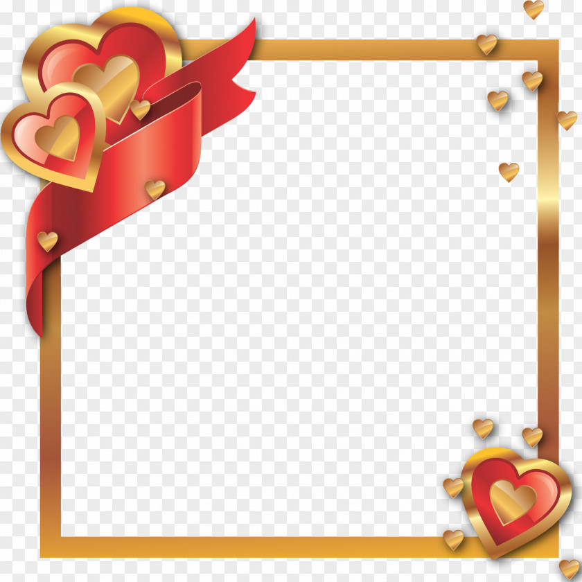 Love Frame Heart Clip Art PNG