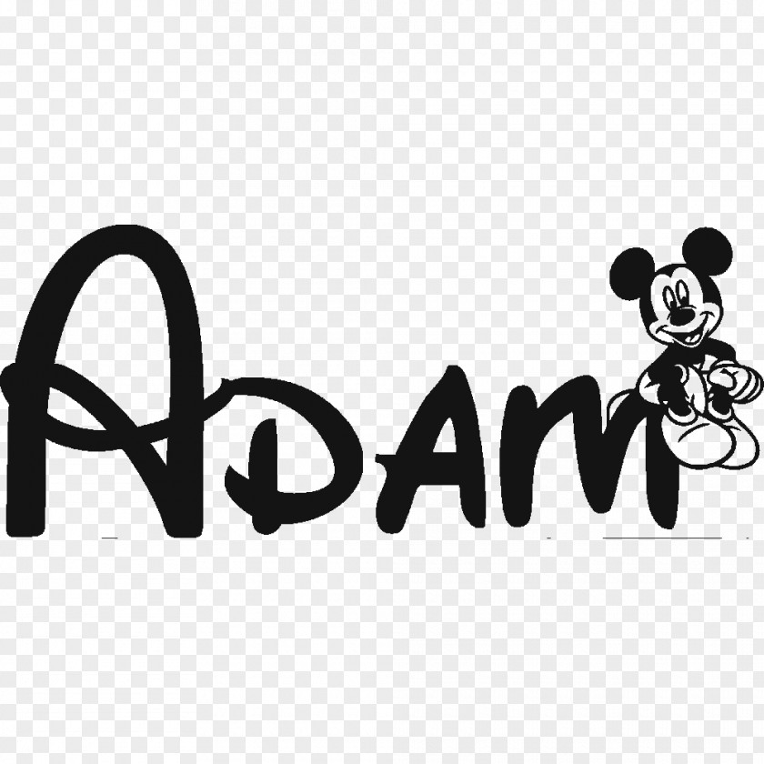Personalized Car Stickers Mickey Mouse Minnie Walt Disney World The Company Font PNG