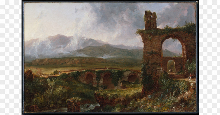 European And American Painting A View Near Tivoli (Morning) The Oxbow Metropolitan Museum Of Art PNG