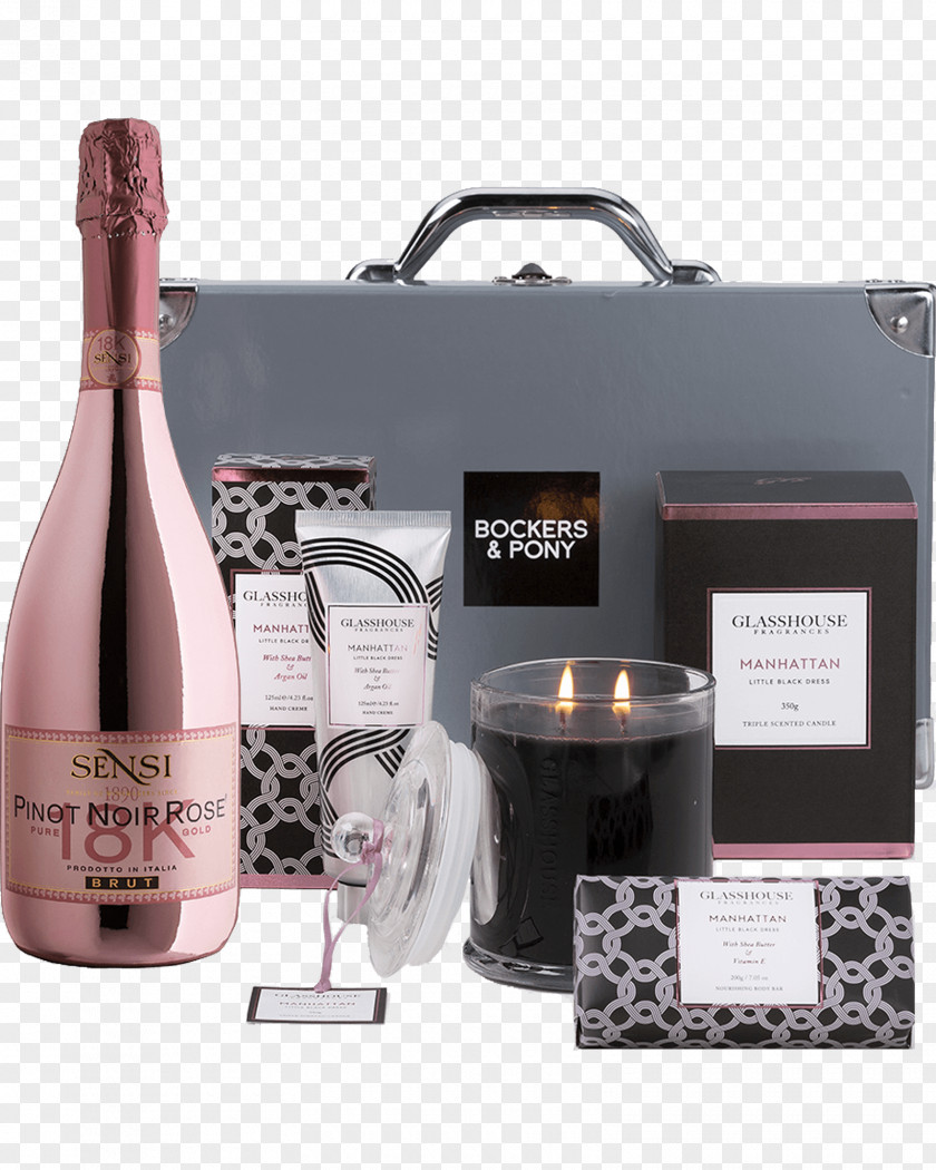 Gift Hamper Champagne Liqueur Wine Manhattan PNG