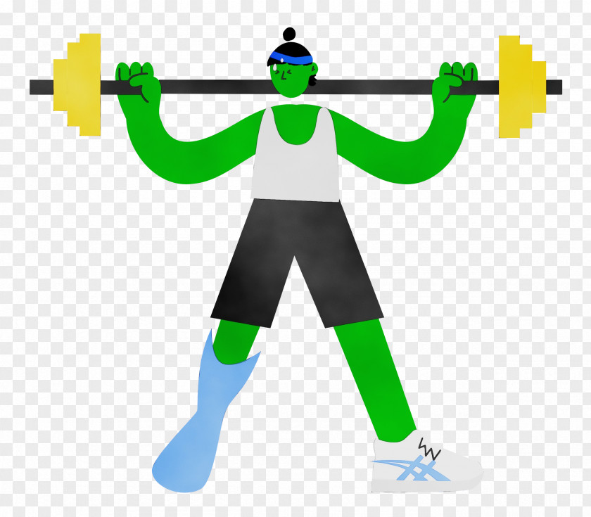 Sports Equipment Green Line Geometry PNG