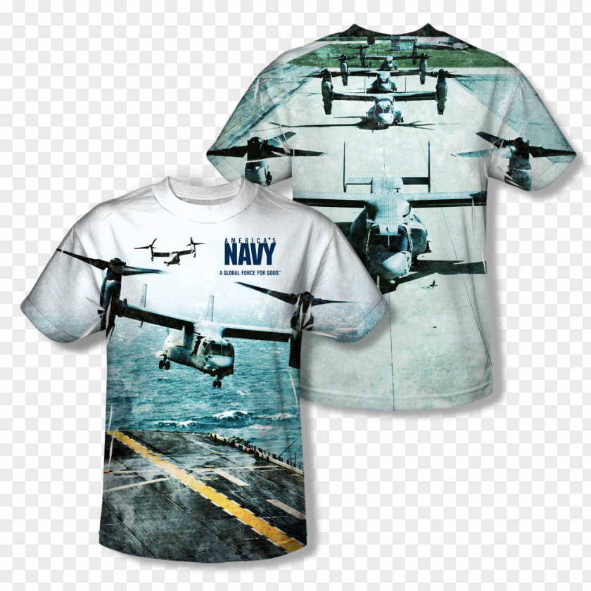 T-shirt United States Navy All Over Print Aircraft Carrier PNG
