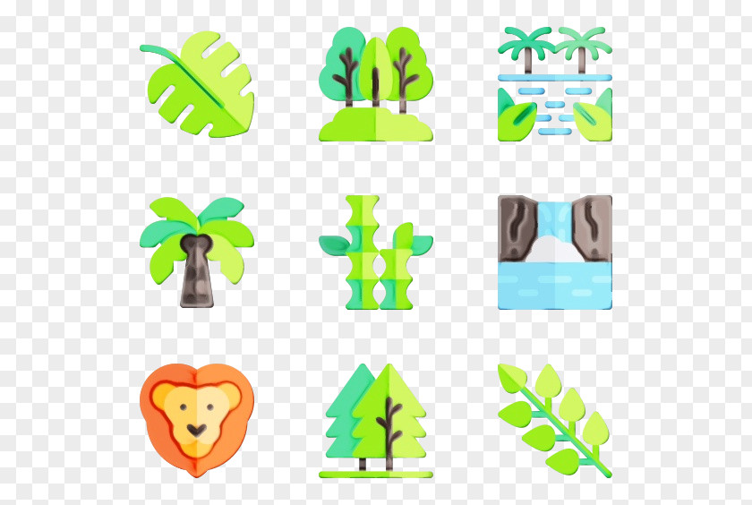 Animal Figure Green PNG