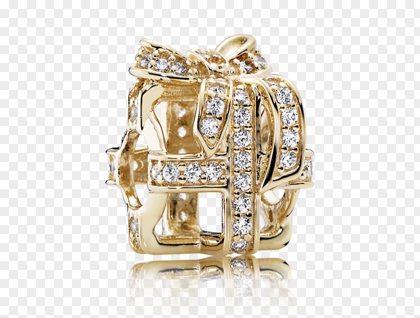 Gold Pandora Charm Bracelet Cubic Zirconia Jewellery PNG