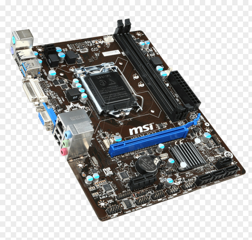 Intel LGA 1150 Motherboard MicroATX Micro-Star International PNG