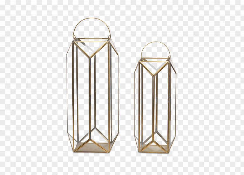 Lantern Centrepiece Brass Light Candlestick Glass PNG