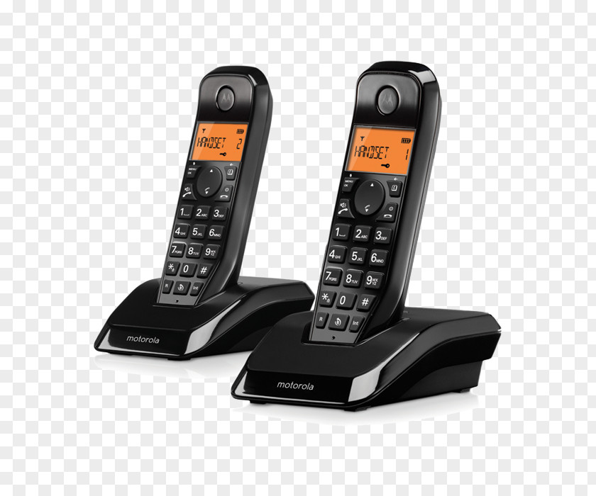 Motorola Startac Duo Dect S1202 Cordless Telephone Home & Business Phones PNG