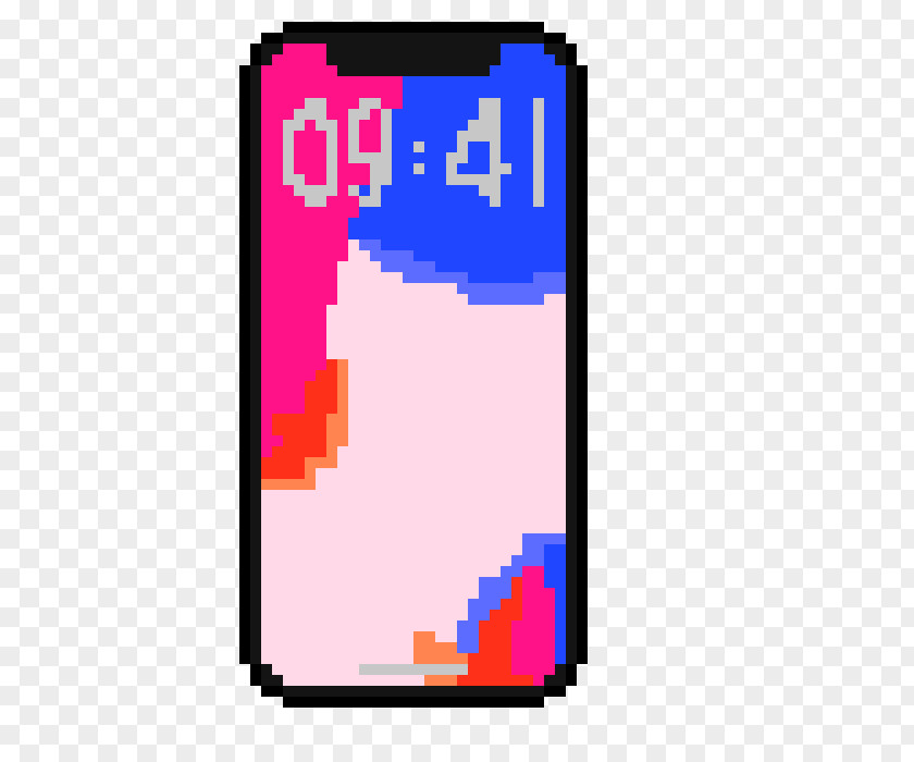 Old Telephone IPhone X 7 Pixel Art PNG